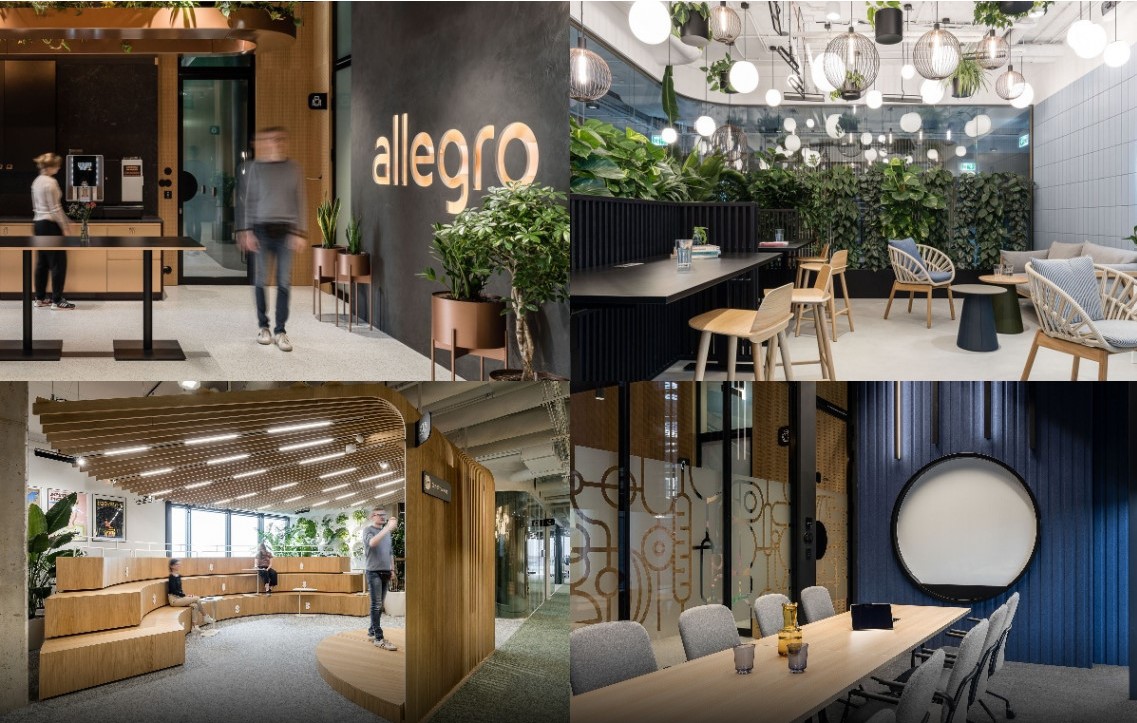 Blisko 25 tys. mkw. powierzchni biurowej! Zaglądamy do nowego biura Allegro w Poznaniu
