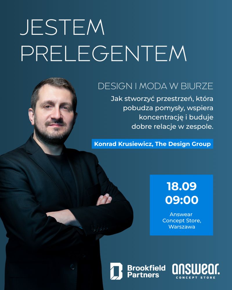 Design i moda w biurze – wydarzenie Brookfield Partners i ANSWEAR.com