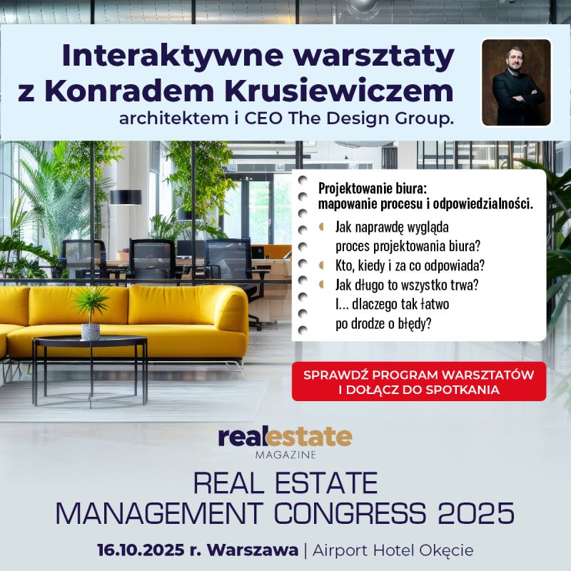 Real Estate Management Congress 2025 – interaktywne warsztaty z Konradem Krusiewiczem