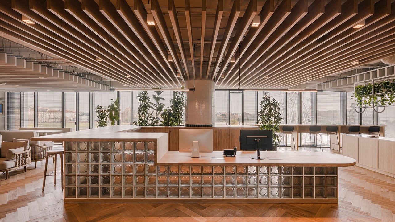 Biuro firmy Zendesk w Krakowie – Recepcja, proj. The Design Group
