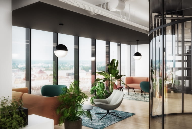 Andersia Silver w Poznaniu – wnętrza, proj. The Design Group